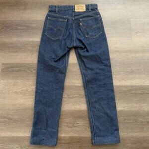 Vintage Levis 505 Jeans Mens 30 x 31 Actual Denim Orange Tab USA DARK 20505 0217